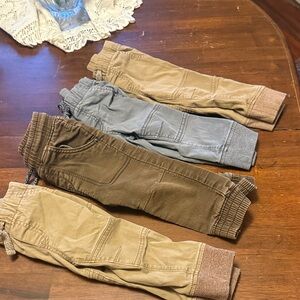 Cat & Jack Kids Joggers - Tan, Gray, Brown